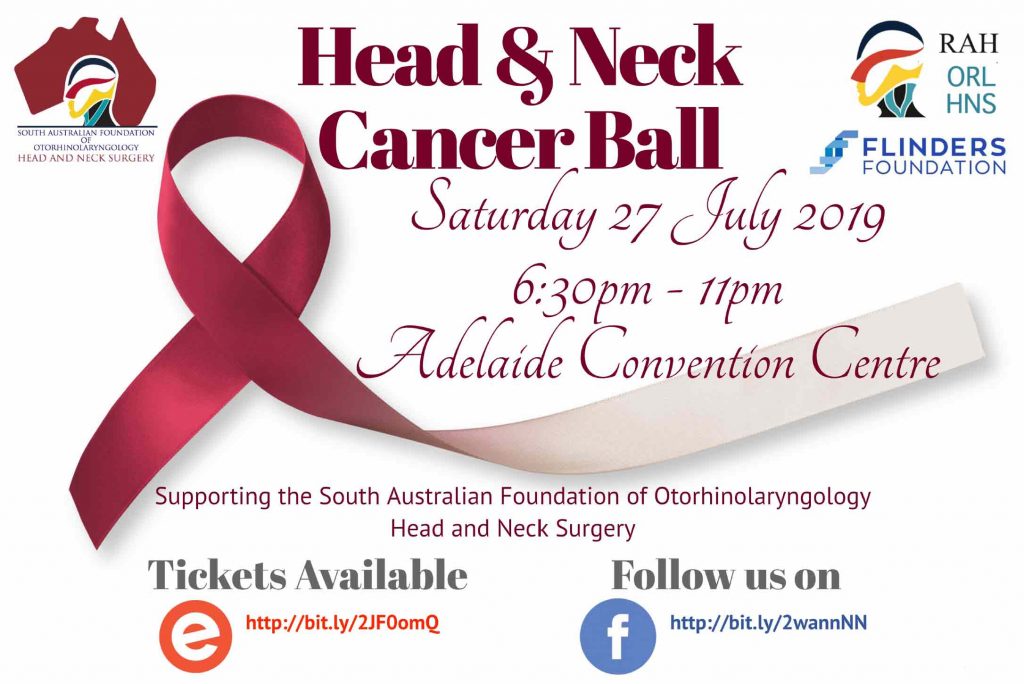 Head and Neck Cancer Ball flyer 2019